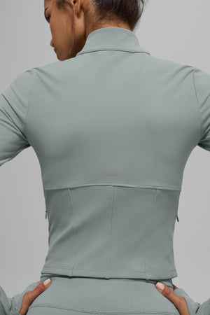 Veste corset entièrement zippée à aérographe